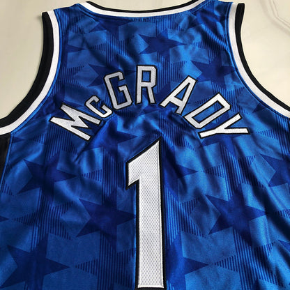 Orlando Magic TRACY MCGRADY #1 blue  2000-01 Throwback Jersey - Dense Embroidery