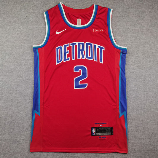 Detroit Pistons Cade Cunningham #2 2022 City Edition Swingman Jersey ！ Embroidered