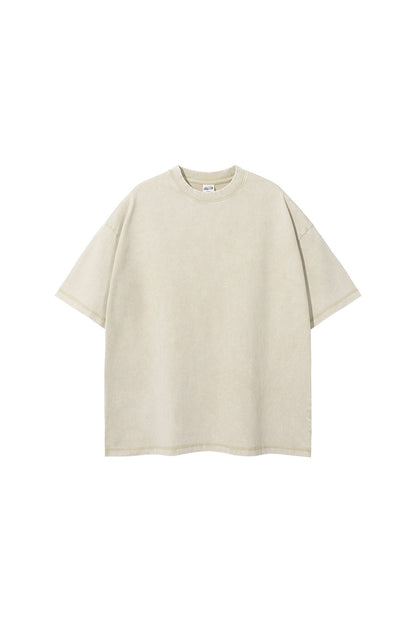 275GSM Double Stitch Sleeve Hem Washed Tee