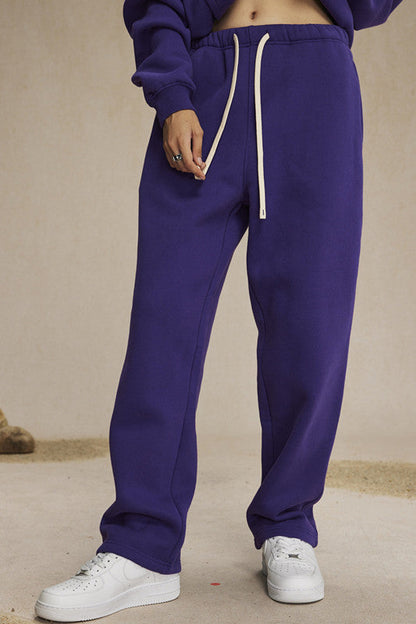 350GSM Relaxed Solid Color Sweatpants