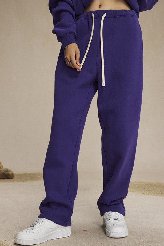 350GSM Relaxed Solid Color Sweatpants