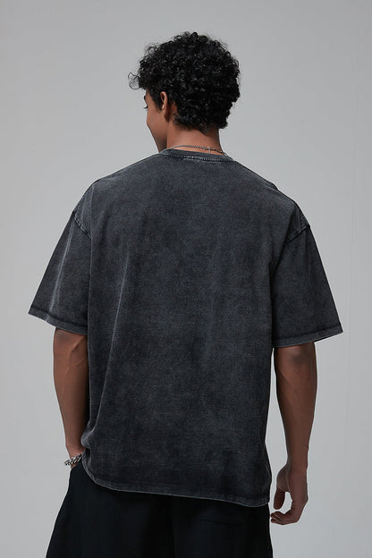 275GSM Double Stitch Sleeve Hem Washed Tee
