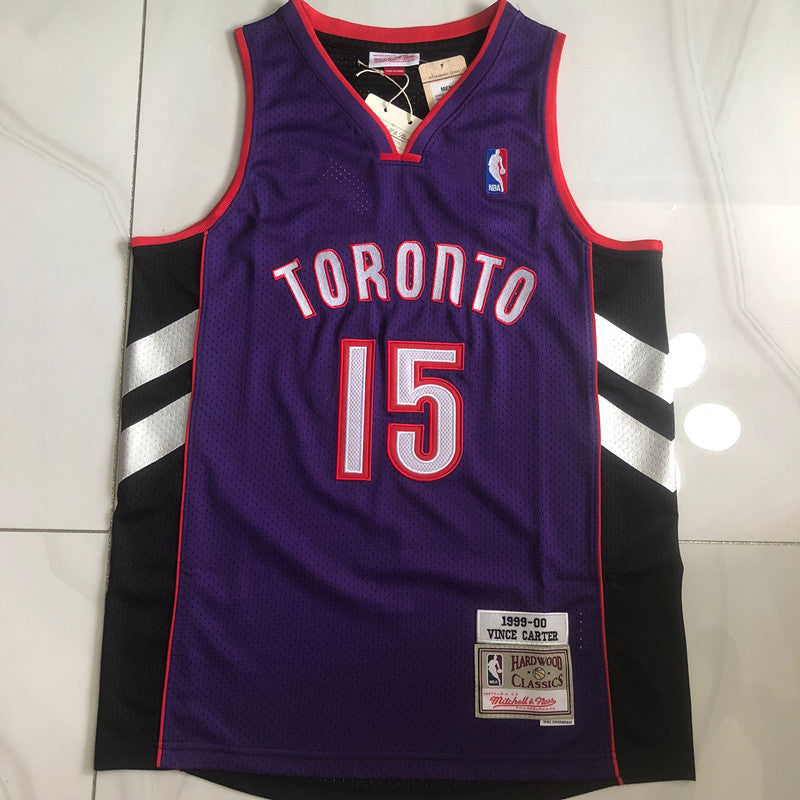 Toronto Raptors Vince Carter #15 Throwback  Jersey -  Dense Embroidery