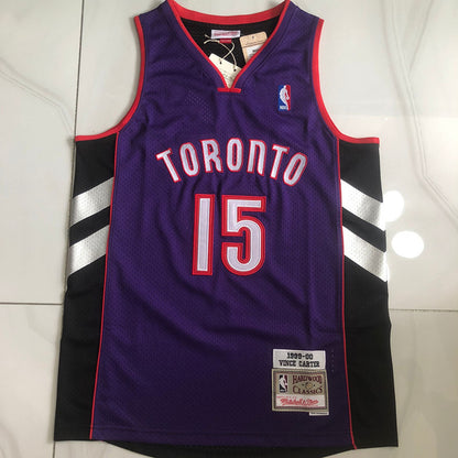 Toronto Raptors Vince Carter #15 Throwback  Jersey -  Dense Embroidery