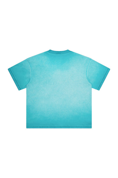 250GSM Double Stitch Sleeve Hem Washed Tee