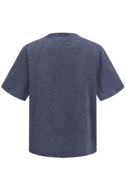 245GSM Slub Cotton Distressed Tee