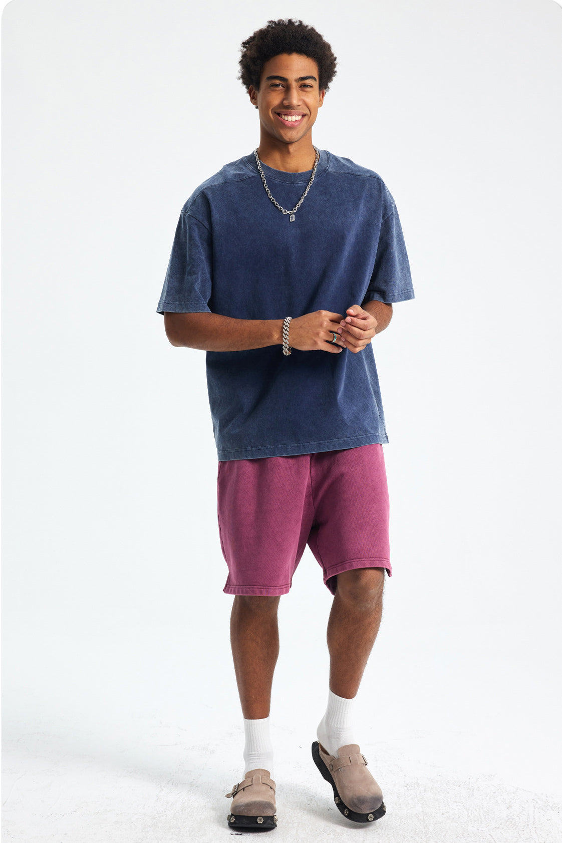 100% Cotton 430GSM High Weight Washed Short