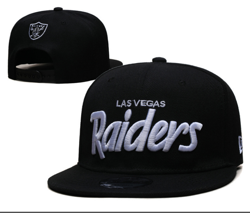 Las Vegas Raiders Black Snapback Cap