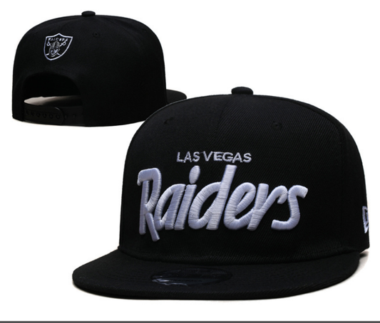 Las Vegas Raiders Black Snapback Cap