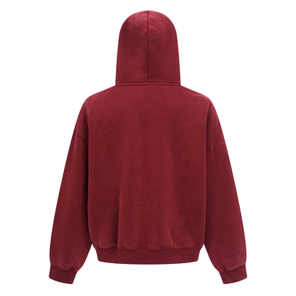 370GSM Pigment Dyed Fleece Boxy Hoodie