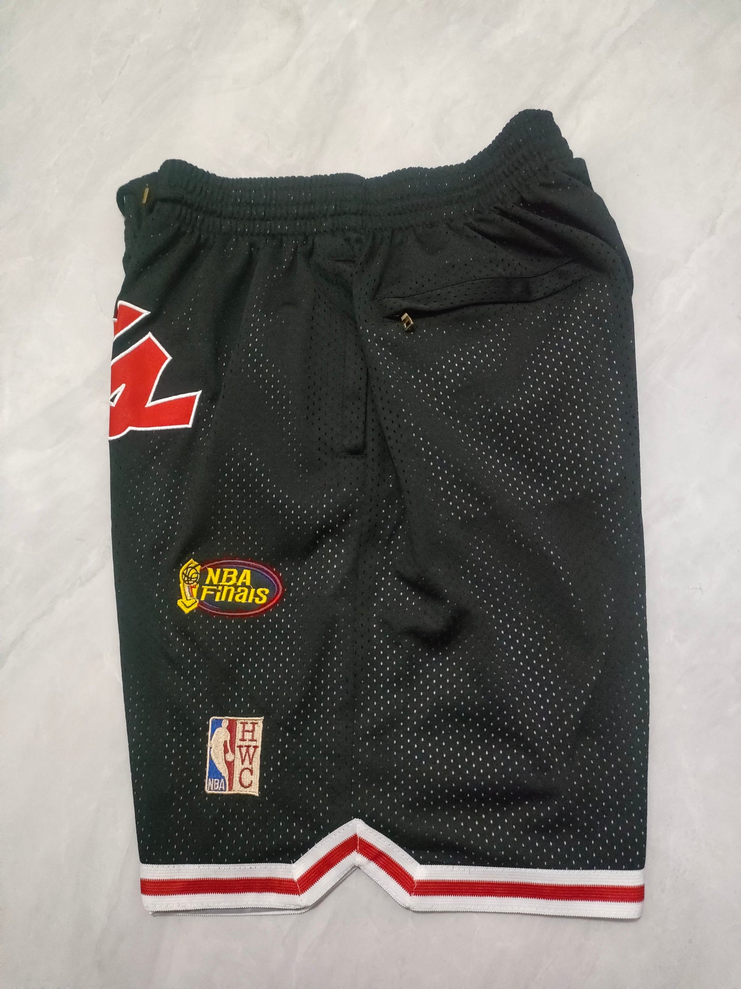 Chicago Bulls Black Retro Pocket Shorts