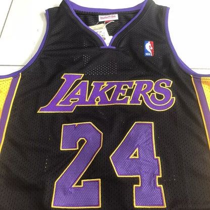 Kobe Bryant #24 black 2009-10 Throwback Jersey -  Dense Embroidery