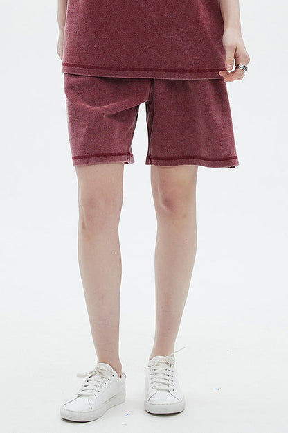 400GSM Double Stitch Washed Short