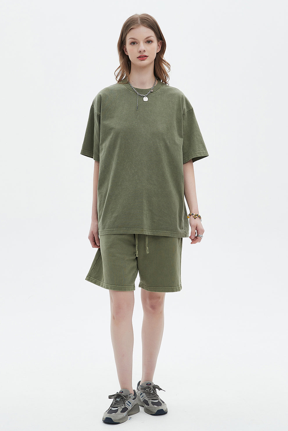 250GSM Pigment Dyed Washed Tee