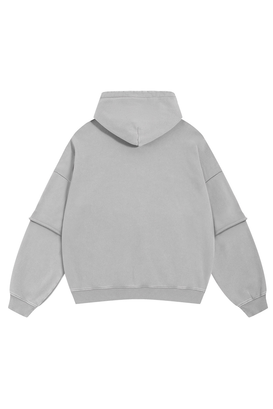 430GSM Fake Double Sleeve Washed Hoodie
