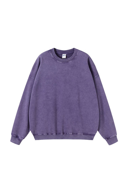 100% Cotton 420GSM High Weight Washed Crew
