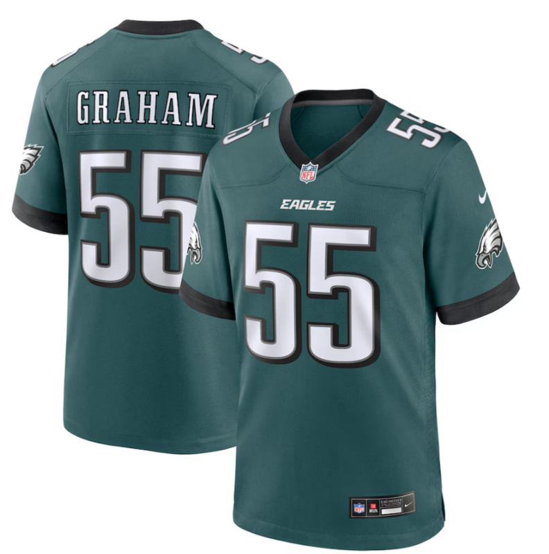 Brandon Graham #55 Philadelphia Eagles Midnight Green Jersey