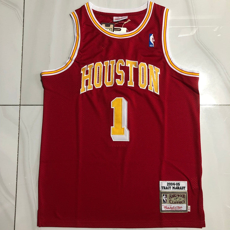Houston Rockets Tracy McGrady #1 Throwback Jersey - Dense Embroidery
