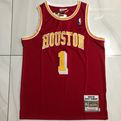 Houston Rockets Tracy McGrady #1 Throwback Jersey - Dense Embroidery