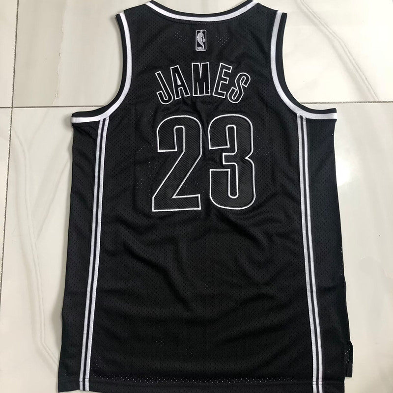 Cleveland Cavaliers LeBron James #23 Black Throwback Jersey - Dense Embroidery