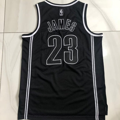 Cleveland Cavaliers LeBron James #23 Black Throwback Jersey - Dense Embroidery