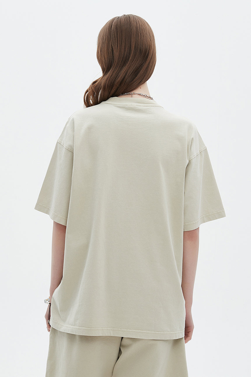 250GSM Pigment Dyed Washed Tee