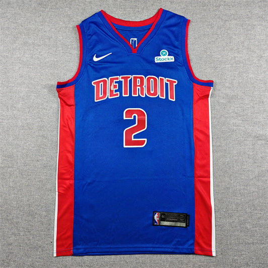 Detroit Pistons Cade Cunningham #2 City Edition Swingman Jersey ！ Embroidered