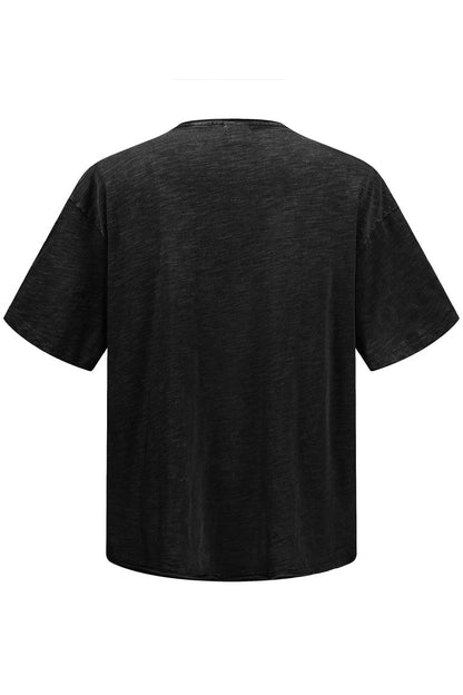 275GSM Digital Printing Distressed Washed Tee