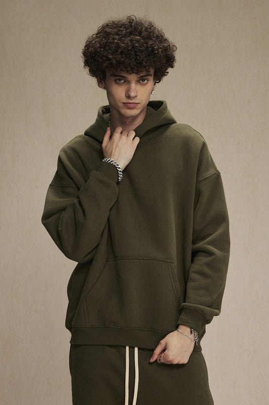 350GSM Fleece Solid Color Hoodie