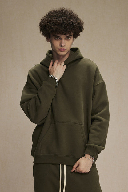 350GSM Fleece Solid Color Hoodie