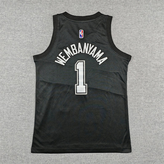 Youth Victor Wembanyama San Antonio Spurs #1 City Edition Swingman  Jersey