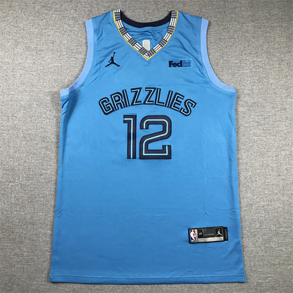 Ja Morant# 12 Memphis Grizzlies  75th Anniversary  Embroidered Jersey