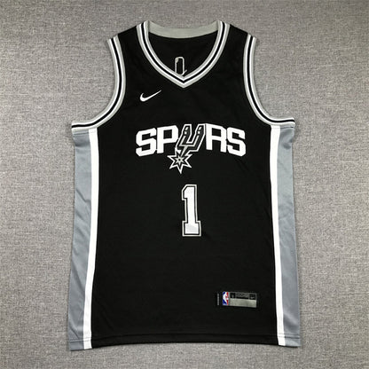 Youth Victor Wembanyama San Antonio Spurs #1 City Edition Swingman Embroidered Jersey