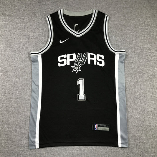 Youth Victor Wembanyama San Antonio Spurs #1 City Edition Swingman Embroidered Jersey
