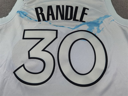 Julius Randle #30 Minnesota Timberwolves 2025 White City Edition Swingman Embroidered Jersey