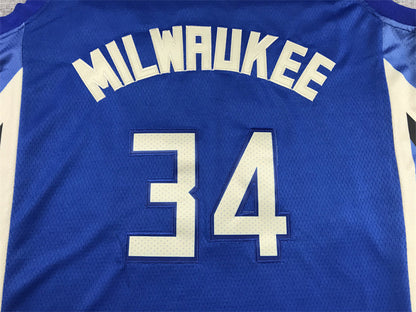 Giannis Antetokounmpo# 34 Milwaukee Bucks 2023 City Edition Swingman Embroidered Jersey
