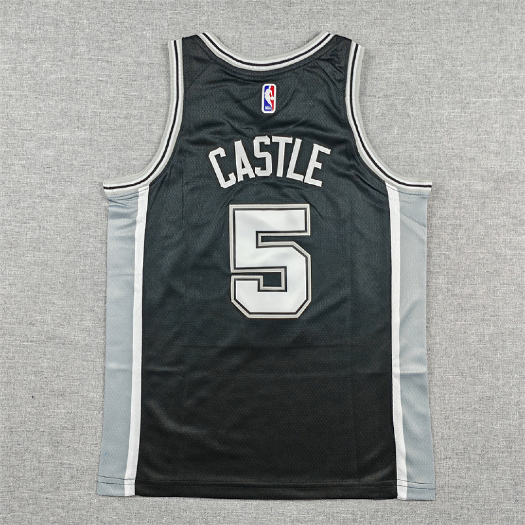 Youth Stephon Castle San Antonio Spurs #5 City Edition Swingman Embroidered Jersey