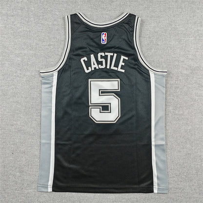 Youth Stephon Castle San Antonio Spurs #5 City Edition Swingman Embroidered Jersey