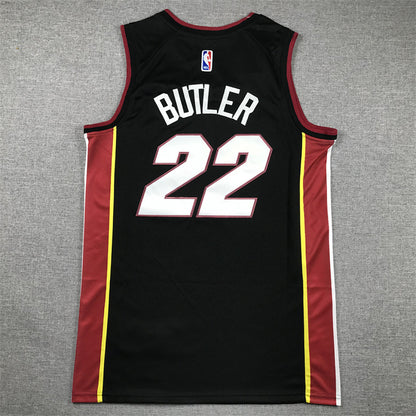 Jimmy Butler# 22 Miami Heat Black City Edition Swingman Embroidered Jersey