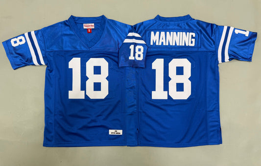 Youth Peyton Manning #18 Indianapolis Colts Vintage Throwback Jersey
