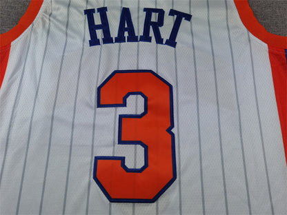 Josh Hart#3 New York Knicks 2025 White City Edition Swingman Embroidered Jersey