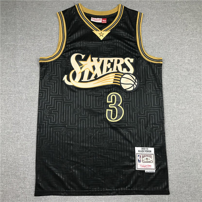 Allen Ezail Iverson #3 Philadelphia 76ers 2000-01 (Year of the Rat Limited Edition) Throwback Embroidered Jersey
