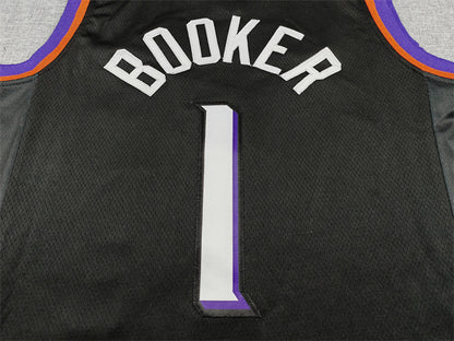 Devin Booker #1 Phoenix Suns  Black City Edition Swingman Embroidered Jersey
