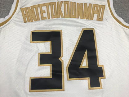 Giannis Antetokounmpo# 34 Milwaukee Bucks City Edition Swingman Embroidered Jersey