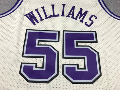 Jason Chandler Williams #55 Sacramento Kings Retro Throwback Embroidered Jersey（Pre-orders ship in 3 weeks）