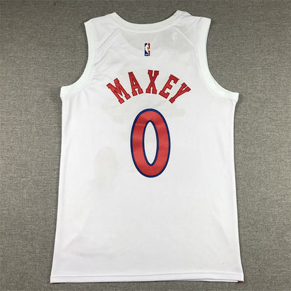 Tyrese Kendrid Maxey #0 Philadelphia 76ers City Edition Swingman Embroidered Jersey