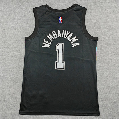 Victor Wembanyama #1 San Antonio Spurs 2026 City Edition Swingman Embroidered Jersey