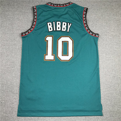 Mike Bibby# 10 Memphis Grizzlies 1998-99 Throwback Embroidered Jersey
