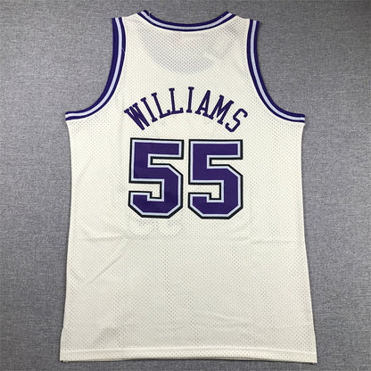 Jason Chandler Williams #55 Sacramento Kings Retro Throwback Embroidered Jersey（Pre-orders ship in 3 weeks）