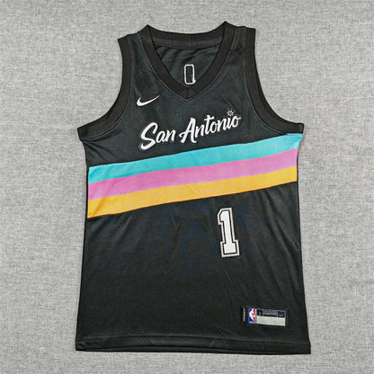 Youth Victor Wembanyama San Antonio Spurs #1 City Edition Swingman  Jersey
